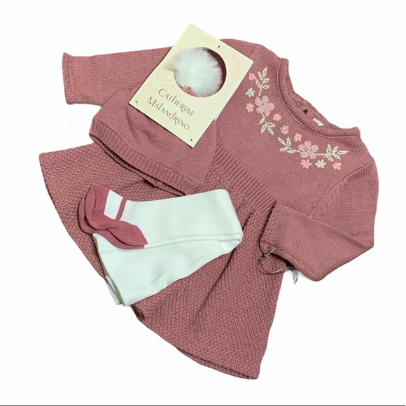 Catherine Malandrino Other - NEW! Baby Girl Winter Sweater Dress